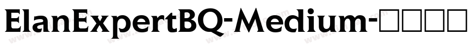 ElanExpertBQ-Medium字体转换