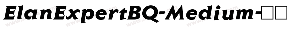ElanExpertBQ-Medium字体转换