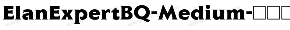 ElanExpertBQ-Medium字体转换