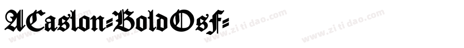 ACaslon-BoldOsF字体转换