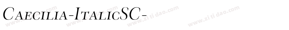 Caecilia-ItalicSC字体转换
