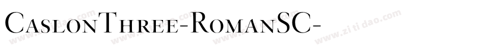 CaslonThree-RomanSC字体转换