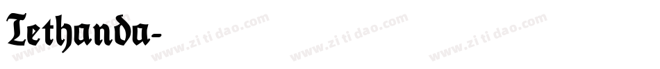 Tethanda字体转换
