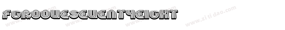FgrooveSeventyEight字体转换