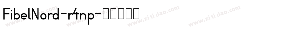 FibelNord-r4np字体转换