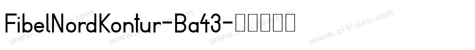 FibelNordKontur-Ba43字体转换