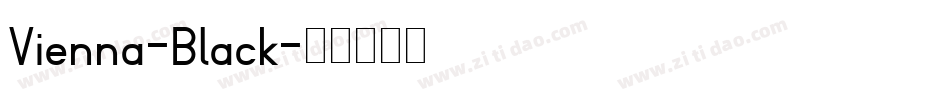 Vienna-Black字体转换