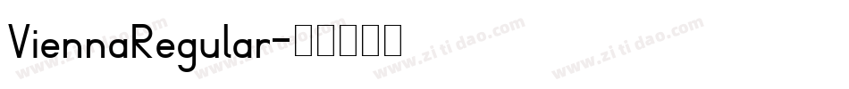 ViennaRegular字体转换