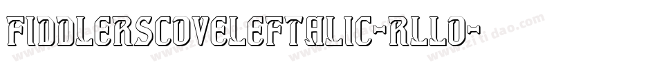 FiddlersCoveLeftalic-rLLO字体转换