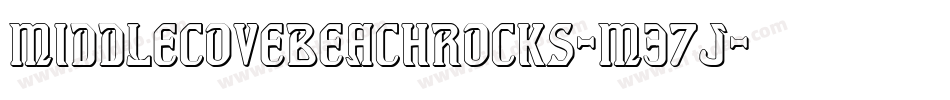 MiddleCoveBeachRocks-M37J字体转换