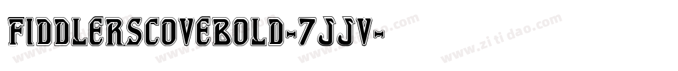 FiddlersCoveBold-7JJV字体转换