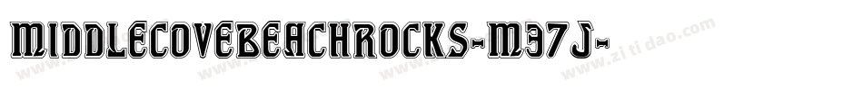MiddleCoveBeachRocks-M37J字体转换