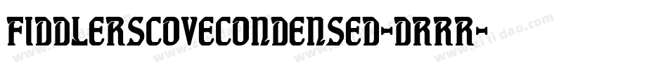 FiddlersCoveCondensed-dRRR字体转换