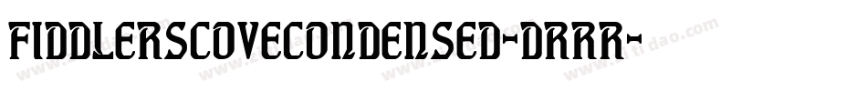 FiddlersCoveCondensed-dRRR字体转换