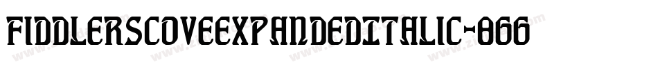 FiddlersCoveExpandedItalic-8GGD字体转换