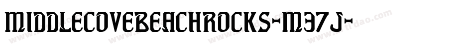 MiddleCoveBeachRocks-M37J字体转换
