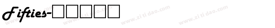Fifties字体转换