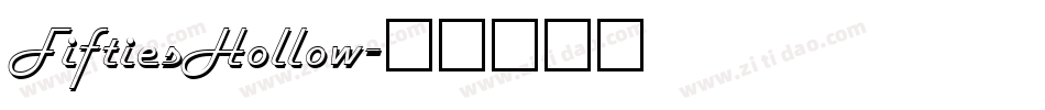 FiftiesHollow字体转换