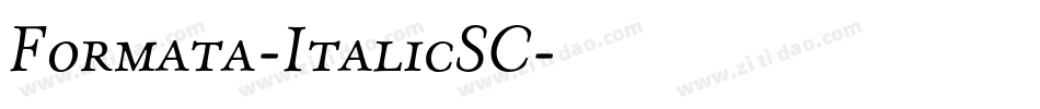 Formata-ItalicSC字体转换