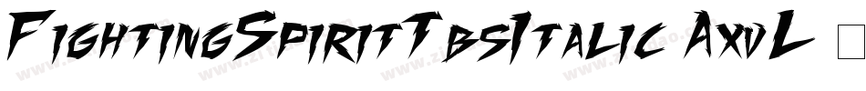 FightingSpiritTbsItalic-AxvL字体转换