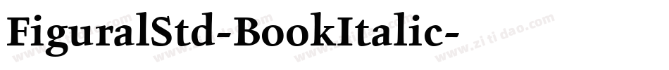 FiguralStd-BookItalic字体转换