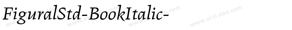 FiguralStd-BookItalic字体转换