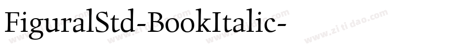 FiguralStd-BookItalic字体转换