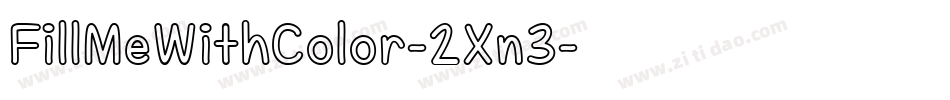 FillMeWithColor-2Xn3字体转换