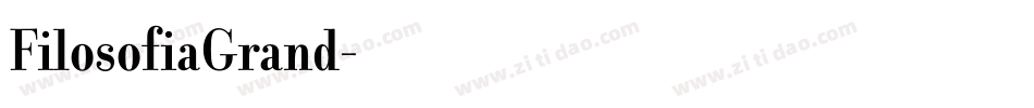 FilosofiaGrand字体转换