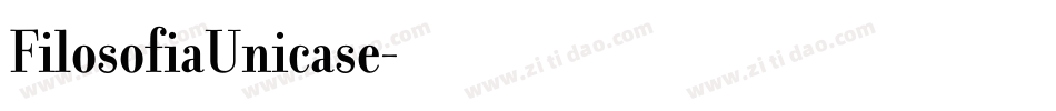 FilosofiaUnicase字体转换