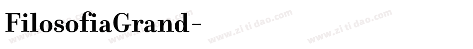 FilosofiaGrand字体转换