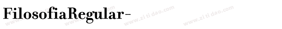 FilosofiaRegular字体转换