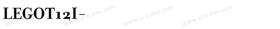 LEGOT12I字体转换