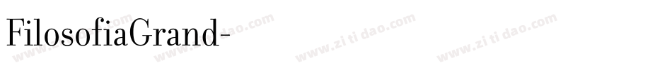 FilosofiaGrand字体转换