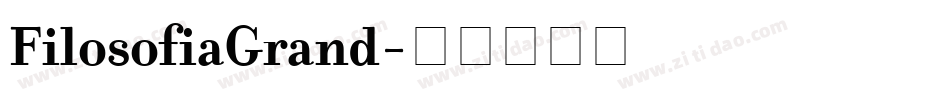 FilosofiaGrand字体转换
