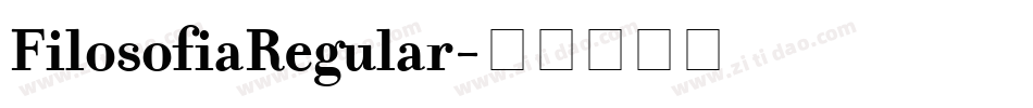 FilosofiaRegular字体转换