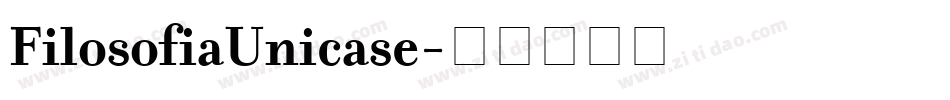 FilosofiaUnicase字体转换