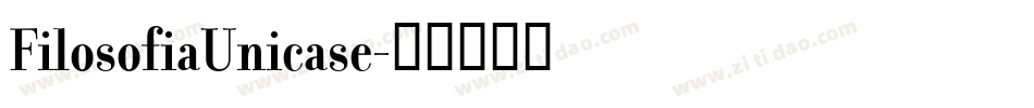 FilosofiaUnicase字体转换