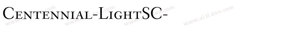 Centennial-LightSC字体转换