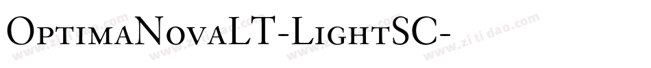 OptimaNovaLT-LightSC字体转换
