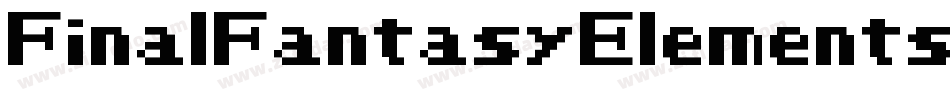FinalFantasyElements-XJJo字体转换