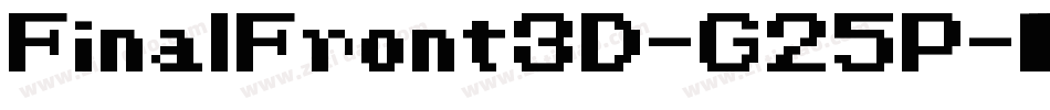 FinalFront3D-G25P字体转换