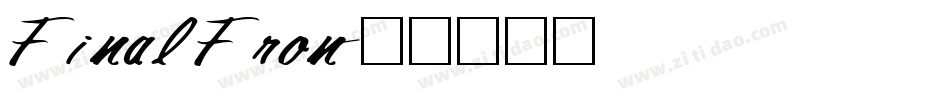 FinalFron字体转换