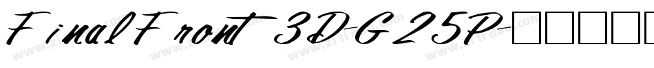 FinalFront3D-G25P字体转换