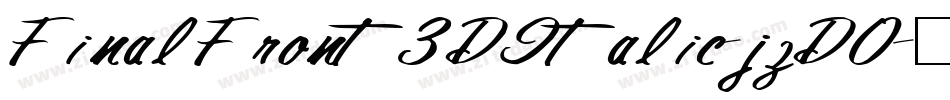 FinalFront3DItalic-jzDO字体转换
