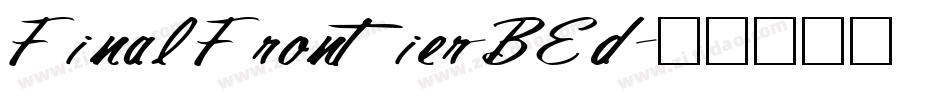 FinalFrontier-BEd字体转换