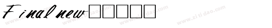 Finalnew字体转换