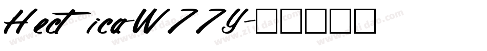 Hectica-W77Y字体转换
