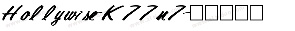 Hollywise-K77n7字体转换