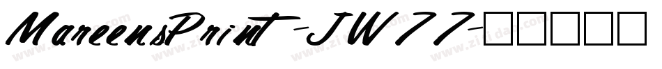 MareensPrint-JW77字体转换